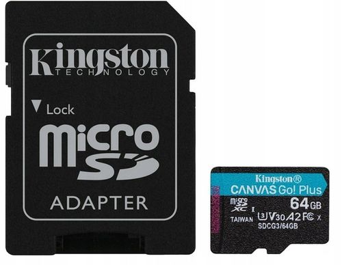 Kingston Karta microSD 64GB Go Plus 170/70 MB/s na Arena.pl