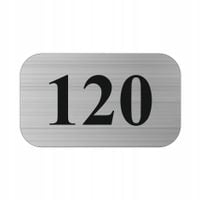 TABLICZKA TABLICA nierdzewna GRAWEROWANA laminat numer na szafkę drzwi