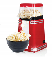 RETRO MASZYNKA DO POPCORNU bez tłuszczu w 2 minuty AUTOMAT świeży popcorn