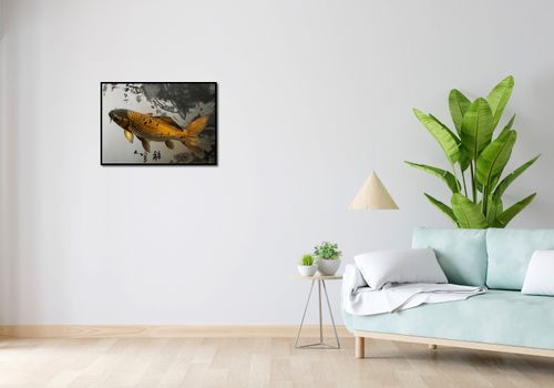 Plakat 70x50cm Spokojna Ryba Koi na Arena.pl