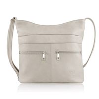 torebeczka damska skórzana listonoszka szara paolo peruzzi z-53-gr