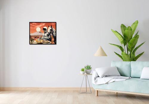 Plakat 60x50cm Obiad na Marsie na Arena.pl