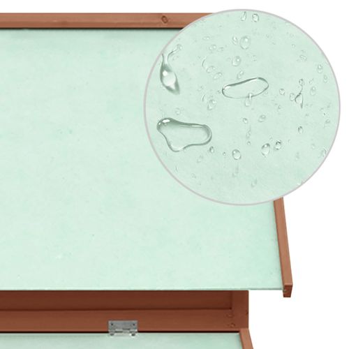 Klatka dla kurcząt, mokka i biel, 152x96x110 cm, lita jodła na Arena.pl