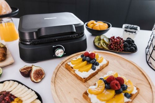 Gofrownica Primaveo 2500W Regulacja Temperatury 2 Duże Chrupiące Gofry na Arena.pl