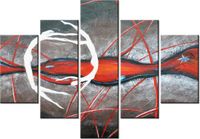 70 100CM OBRAZ 5 ELEM TANIEC TONI DRUK PŁÓTNO