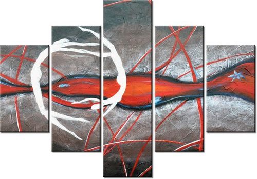 70 100CM OBRAZ 5 ELEM TANIEC TONI DRUK PŁÓTNO na Arena.pl