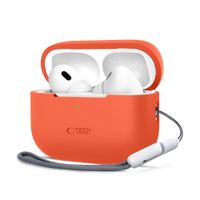 Etui Tech-Protect Silikonowe z Smyczą DO AirPods Pro 1, 2 Neon Orange