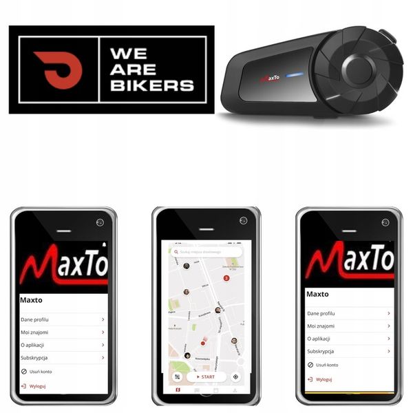 INTERKOM MOTOCYKLOWY BLUETOOTH MAXTO MX1 | BLUETOOTH|POLSKI LEKTOR zdjęcie 2
