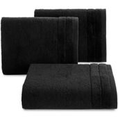 Ręcznik frotte z welwetową bordiurą DAMLA 30X50 czarny