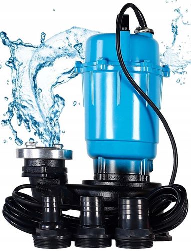 POMPA DO WODY CZYSTEJ BRUDNEJ SZAMBA SZLAMOWA ROZDRABNIACZ 3200W + WĄŻ 30M na Arena.pl