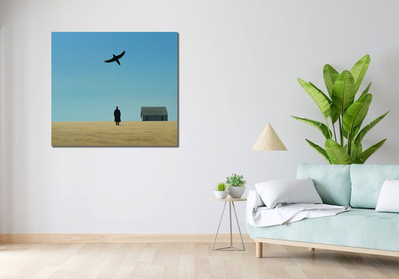 Obraz 100x90cm Samotny i Wolny zdjęcie 2