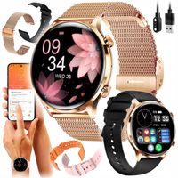 SMARTWATCH ZEGAREK DAMSKI ELEGANCKI ROZMOWY POWIADOMIENIA SPORT PULS MENUPL