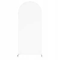 POKROWIEC BIAŁY MATERIAŁ ŚCIANKA TŁO STELAŻ NA BALONY DO ZDJĘĆ WESELE