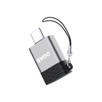 BWOO adapter USB - USB-C szary OTG BZ-35