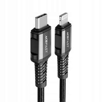 2 x Kabel Acefast C1-01 Lightning - USB-C MFi PD 30W 3A 480Mb/s 1,2m - czar