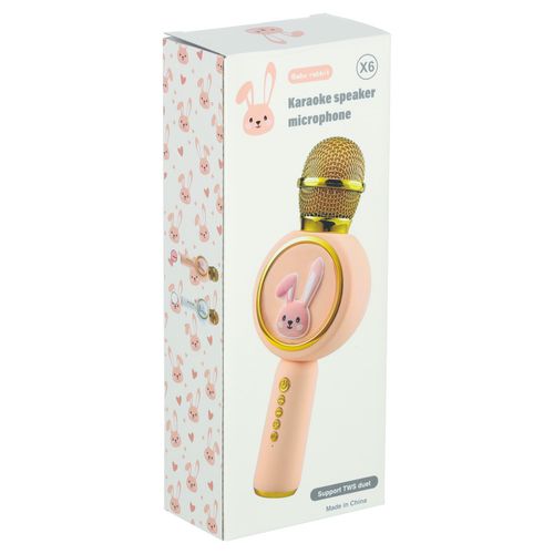 Zestaw do Karaoke Mikrofon Bezprzewodowy dla Dzieci LED Bluetooth Króliczek na Arena.pl