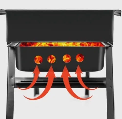 Grill węglowy BBQ 60 x 22 cm na Arena.pl