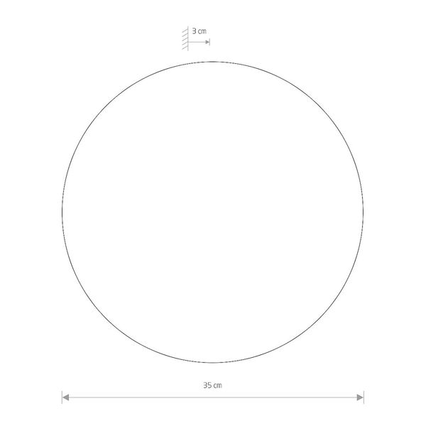 Czarny kinkiet minimalistyczny Ring 7636 LED 12W 3000K salonowy zdjęcie 4