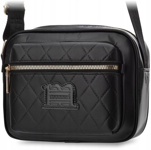 Monnari Czarna Pikowana Torebka Listonoszka Damska Z Paskiem Pojemna Torba na Arena.pl