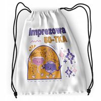 Plecak Urodziny 50 50Te Sportowy Szkolny Worek Z Nadrukiem Ze Zdjęciem