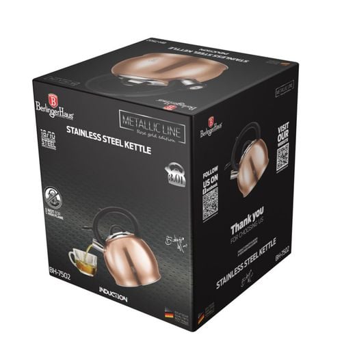 czajnik 3l berlinger haus bh-7502 z gwizdkiem rose gold na Arena.pl