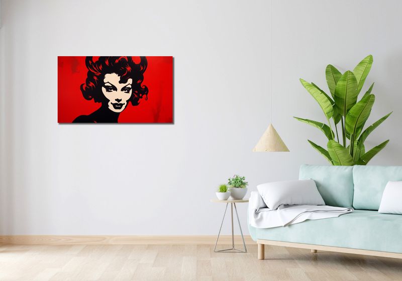 Obraz 90x50cm Czerwona Diablica zdjęcie 2