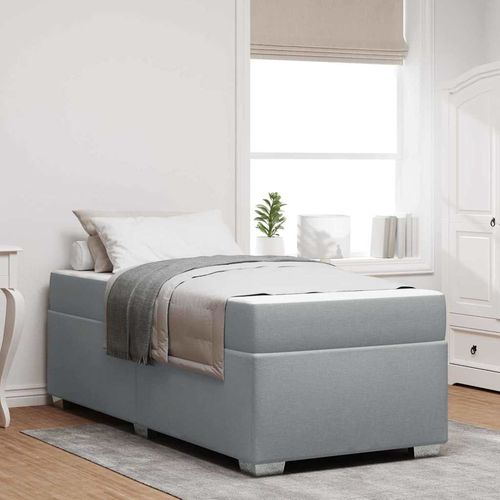 Ramka łóżka Jasnoszary 80 x 200 cm tkanina na Arena.pl