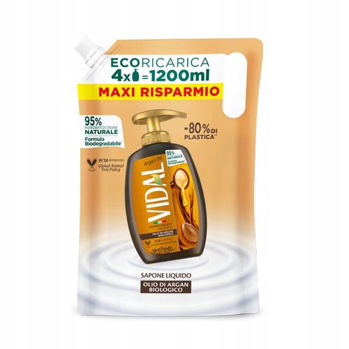 Mydło W Płynie Vidal Argan Zapas 1200 Ml na Arena.pl
