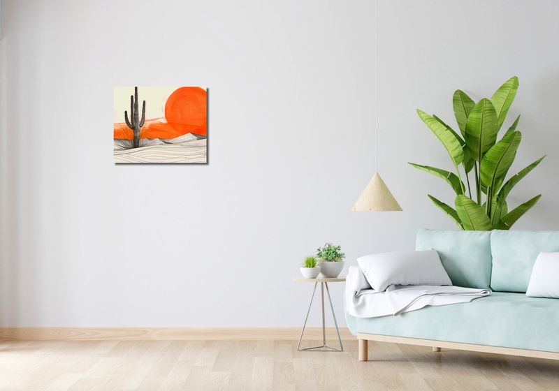 Obraz 50x40cm Kaktus Saguaro zdjęcie 2