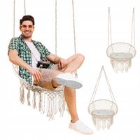 Fotel Huśtawka Wisząca Gniazdo Ogrodowy PODUSZKA