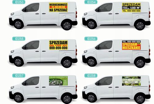 Reklama Naklejka na samochód różne wzory do wyboru DZIAŁKA NA SPRZEDAŻ na Arena.pl