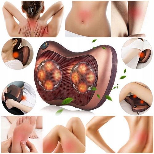 QIKtech Poduszka masująca masażer Shiatsu M02 (brązowa) na Arena.pl