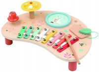 STOLIK MUZYCZNY WIOSNA DREWNIANY INSTRUMENTY EDUKACYJNE ZESTAW LELIN