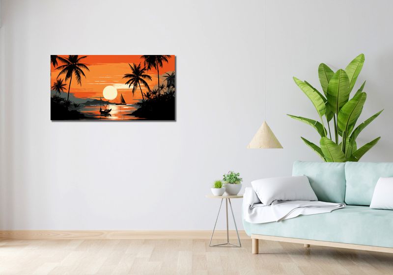 Obraz 100x50cm Tropikalny spokój zdjęcie 2