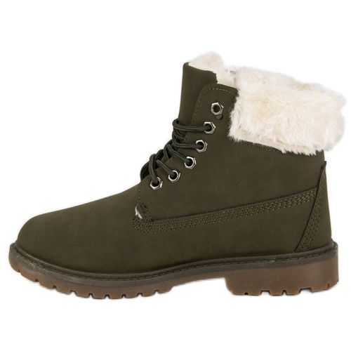 Ciemnozielone traperki r.38 na Arena.pl