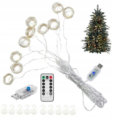 KURTYNA ŚWIETLNA Z 300 LAMPKAMI LED DO DEKORACJI POKOJU I OKNA na Arena.pl