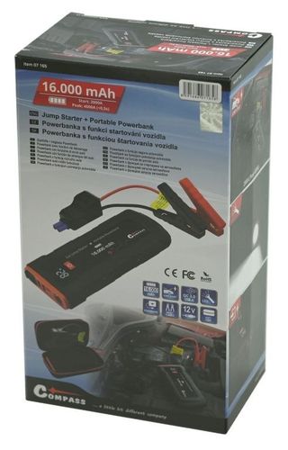 Powerbank z funkcją SMART JUMP STARTER, 16 000 mAh, 2000 A na Arena.pl