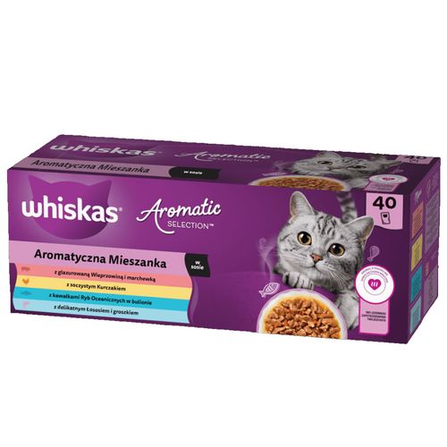WHISKAS Aromatyczna Mieszanka w sosie 85 g x 40 na Arena.pl
