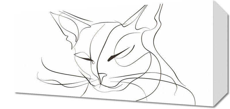 Obraz 40x20cm Linijny Kot zdjęcie 1