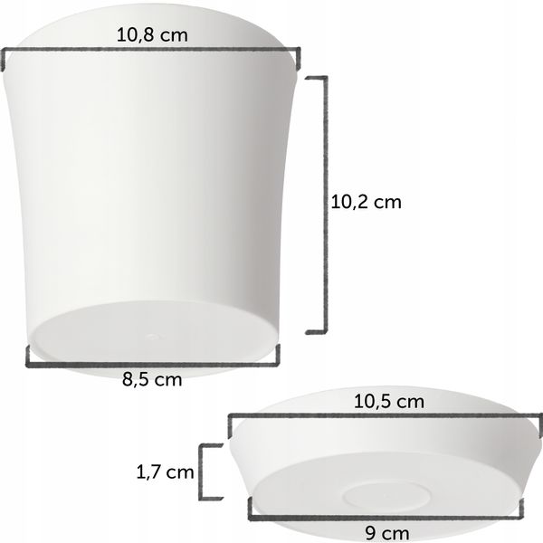 DONICZKA DONICA NA KWIATY OSŁONKA KOLORY 11CM zdjęcie 6