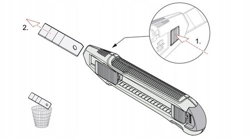 Knipex 90 10 165 BK nóż łamane ostrze 18 mm tapeciak z zapasowym na Arena.pl
