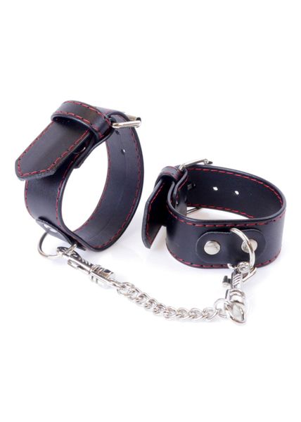 Fetish B - Series Handcuffs 3 cm Red Lline zdjęcie 6