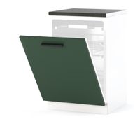 Szafka Kuchenna Do Zabudowy Zmywarki 60cm Blande Biały Butelkowa Zieleń