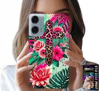 ETUI DO MOTOROLA G24 / G04 - KRZYŻ, RÓŻA CHRZEŚCIJAŃSTWO JEZUS PLECKI