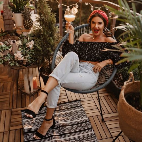 FOTEL OGRODOWY NA BALKON TARAS KRZESŁO OGRODOWE RATTAN ACAPULCO NOWOCZESNE na Arena.pl