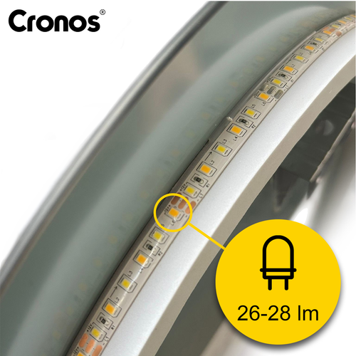 Lustro podgrzewane Cronos owalne 60x90cm na Arena.pl