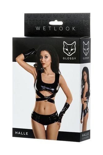 Glossy Sexy Set Of 3 Halle - Black S na Arena.pl