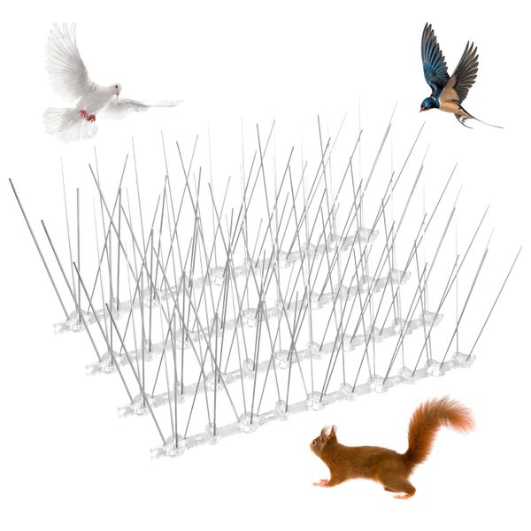 10x METALOWE KOLCE NA PTAKI GOŁĘBIE GĘSTE PRZECIW PTAKOM KUNOM NIERDZEWNE zdjęcie 12