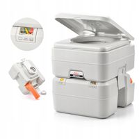 TOALETA PRZENOŚNA TURYSTYCZNA CAMPINGOWA METEOR WC 20l wskaźnik