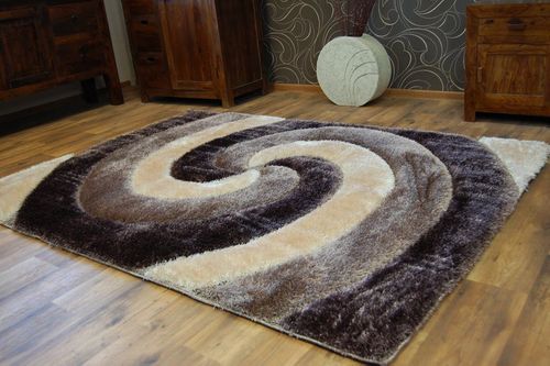 Dywan SHAGGY SOFT - 3D 2243 beż brąz na Arena.pl